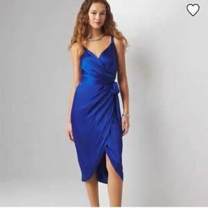 White House Black Market Royal Blue Midi Dress